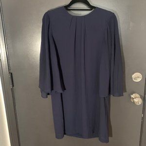 Flowy, Navy Blue Party Dress